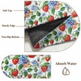 thumbnail image 6 of Strawberry Round Area Rug 7 FT, Non Slip Living Room Area Carpet, Summer Botanical Blue Spring Floral Washable Soft Circular Rug Non-Shedding Floor Carpet for Bedside Office Play Room Classroom, 6 of 9