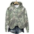 thumbnail image 3 of Women Camo Hoodies Long Sleeve Maple Leaf Print Fleece Oversized Casual Pullover Sweatshirt 2025 Fall Preppy Clothes with Pockets, 3 of 6