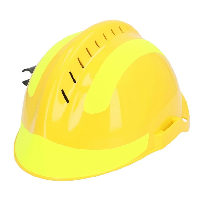 Cascos para Hombres, Casco de Rescate Con Forro Ajustable, Cascos de Seguridad Con absorción de Impactos, Casco de Trabajo de Seguridad Con Ranuras, Casco Ranurado Ignyfugo para