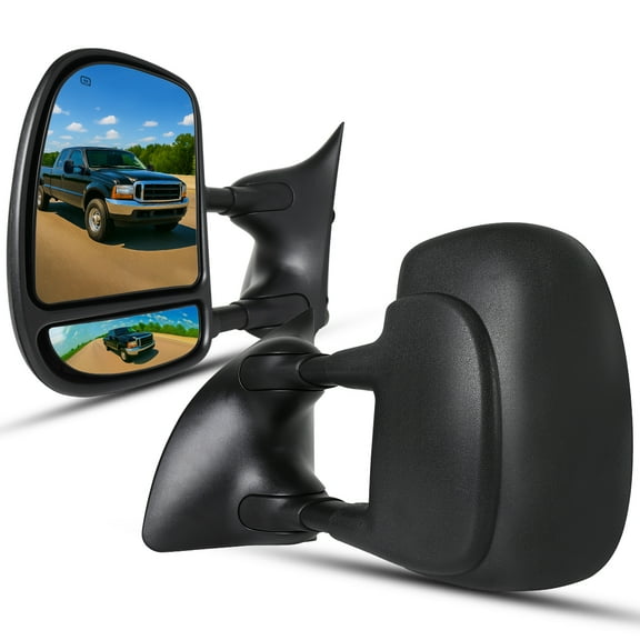 Spec-D Tuning Power Heated Towing Side Mirrors Compatible with 1999-2007 Ford F250 F350 F450 F550 Super Duty Left   Right