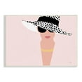 thumbnail image 3 of Stupell Industries Woman With Spotted Sun Hat Minimal Modern Portrait, 19 x 13, Design by Moira Hershey, 3 of 5
