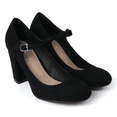thumbnail image 3 of J. Adams Skippy Mary Jane Shoes Women - Cute High Heels Mary Janes Round Toe Shoe with Ankle Strap, 3 of 7