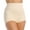 Beige, variant on High Waist Tummy Control Panty with Inner Lining, Light Shaping | Style 513