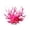 Pink, variant on Artificial Fish Tank Corals, High Quality and Lifelike Aquarium Decoration, for Tropical Fish Tank White