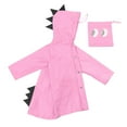 thumbnail image 3 of Siilsaa Raincoat for Girls Little Boys and Girls Rain Slicker Outwear Hooded Fun Colors and Designs - Toddler and Little Kid Pink,S, 3 of 3