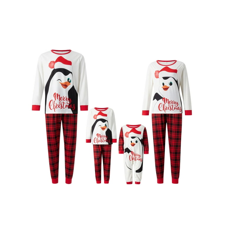 Penguin christmas pajamas family new arrivals