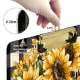 thumbnail image 3 of Acrylic Writing Board Gold 12.5*9 Inch Clipboards Transparent Acrylic Material Suitable For Office Classroom Teachers Fashion Bloggers Stationery Enthusiasts Beautiful Yellow Sunflowers, 3 of 9