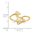 thumbnail image 2 of Auriga Fine Jewelry 14K Yellow Gold Celtic Knot Ring Size- 7 for Women, 2 of 6