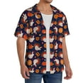 thumbnail image 2 of Yiaed Turkey And Thanksgiving Print Mens Casual Wrinkle Free Shirts Short Sleeve Button Down Summer Stretch Dress Shirt-Small, 2 of 5