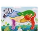 thumbnail image 3 of Rompecabezas de animales de dibujos animados Juguetes Montessori Artesanía de madera Desarrollo sensorial con Cebra, 3 of 9