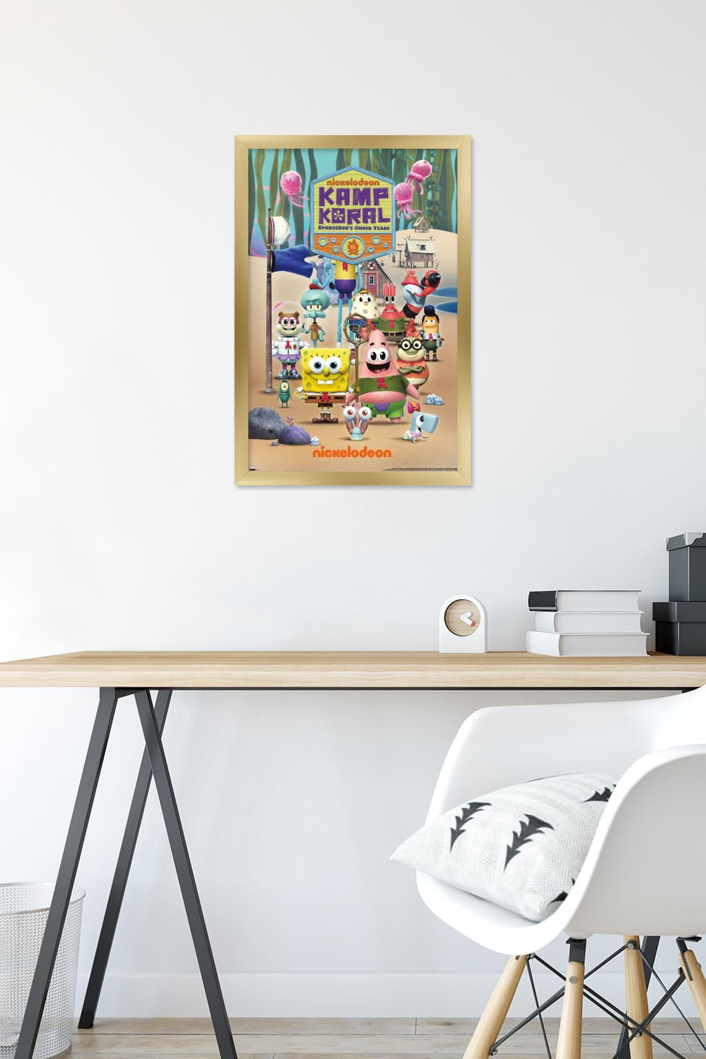 SpongeBob Squarepants : Kamp Koral - Key Art Wall Poster, 14.725" x 22.375" Framed