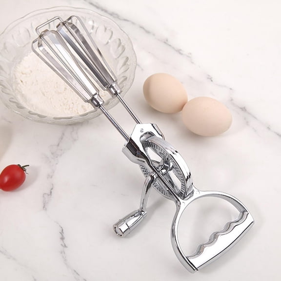 FytStycale Hand Crank Egg Beater, Manual Mixer Professional, Ergonomic Handle Portable Easy
