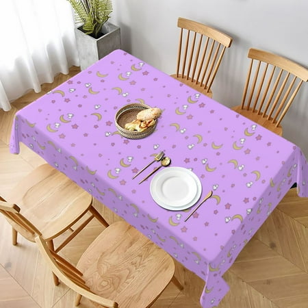 

Tablecloth Rabbit Of The Moon Table Cloth For Rectangle Tables Waterproof Resistant Picnic Table Covers For Kitchen Dining/Party(60x90in)