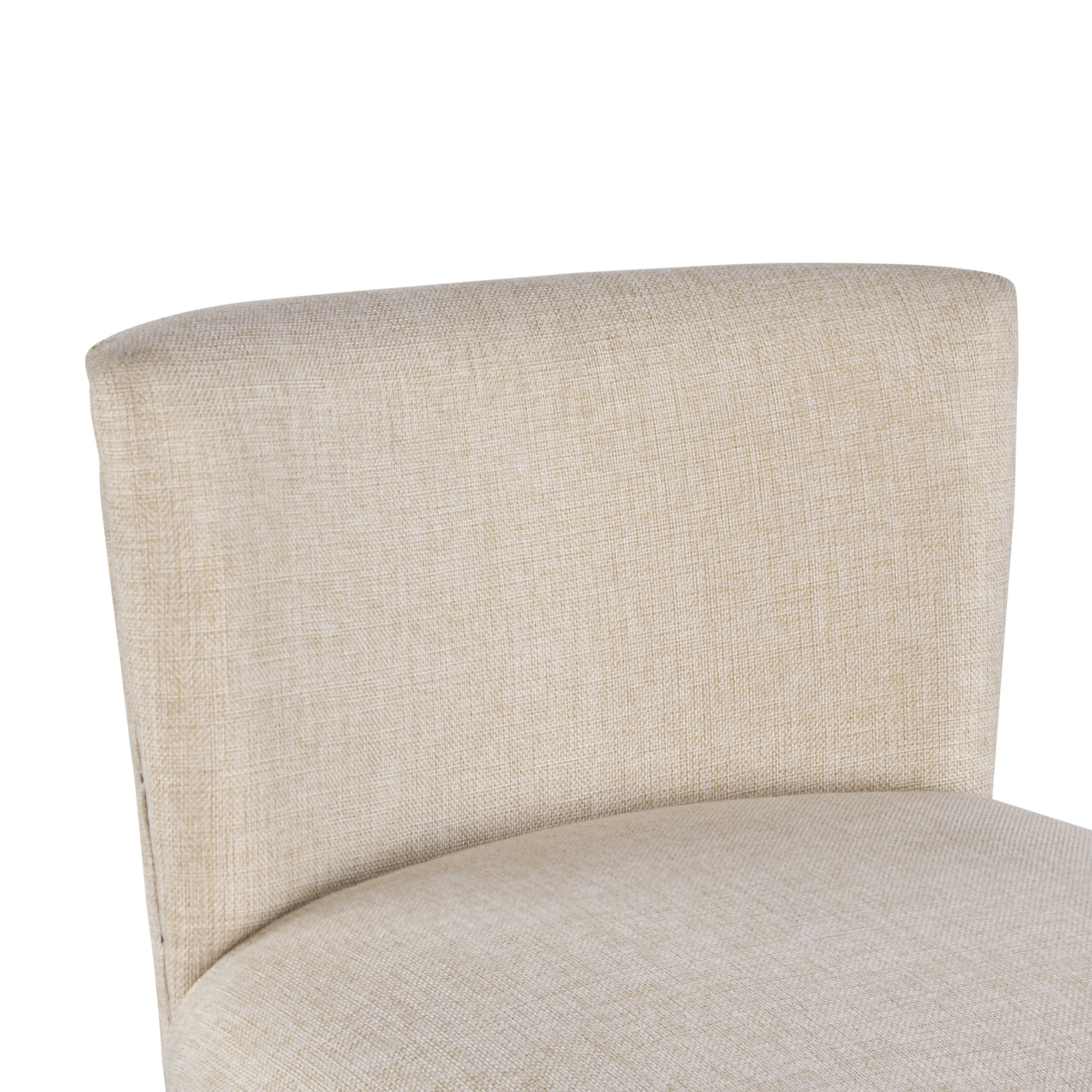 Boraam Francesca Counter Height Stool, 27.75 in., Oak Wood, Tan Linen Seat
