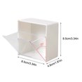 thumbnail image 2 of Caja de almacenamiento montada en la pared Matsuzay organizador reutilizable apilable multiusos, 2 of 6