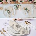 thumbnail image 3 of Farmhouse Dandelion Cloth Napkins, Spring Modern Minimalist Country Flower Washable and Reusable Dinner Napkins Set of 2, Table Napkin for Kitchen Party Birthday Wedding Hotel Housewarming 20"x20", 3 of 9