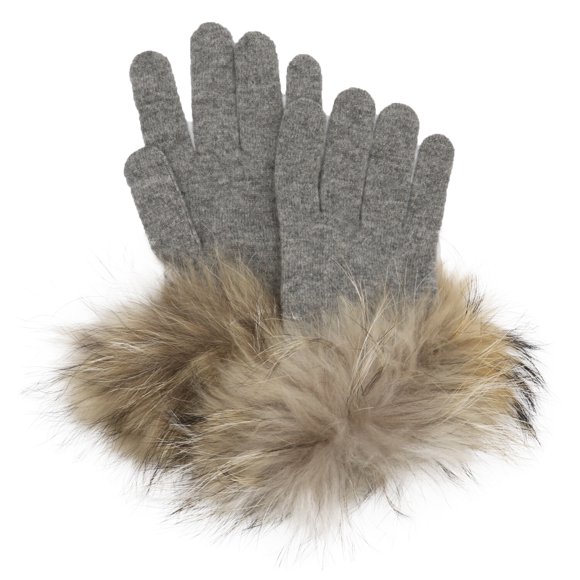 Brodie Gants en Fourrure Miss Gris pour Femmes - Taille Unique