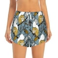 thumbnail image 4 of Lsque Squirrel And Leaves Printed Women's Running Shorts with Liner Pockets,Elastic Quick Dry Workout Athletic Gym Yoga Shorts,Womens High Waist Shorts-Small, 4 of 9