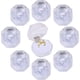 thumbnail image 1 of 40 cajas de plástico transparente blanco para anillos, pendientes y joyas con espuma., 1 of 9
