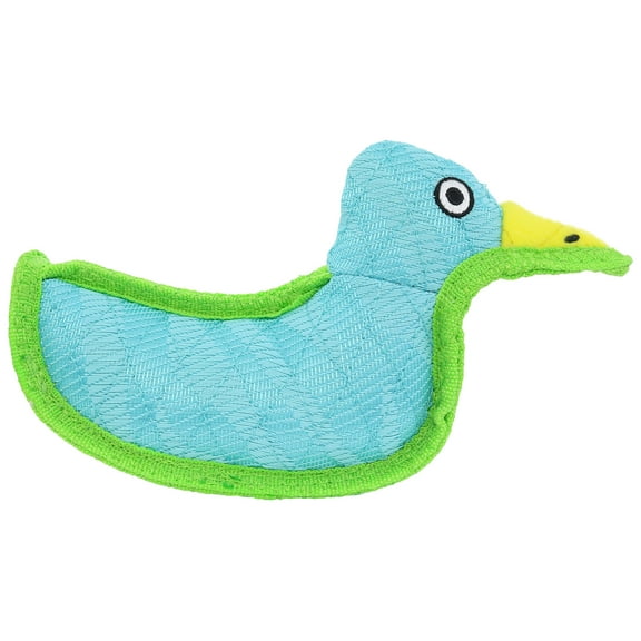 DuraForce Duck Tiger Blue-Green Durable Woven Fiber Dog Toy