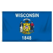 Wisconsin flag 3 x 5 feet Super Knit polyester