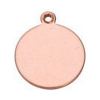 Copper Shape, Round Drop, 3/4 inch, 6 Pieces