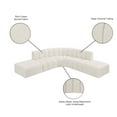 thumbnail image 2 of Meridian Furniture Arc Cream Boucle Fabric Modular Sectional, 2 of 8