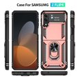 thumbnail image 4 of Dteck Case for Samsung Galaxy Z Flip4 5G,Shockproof Rugged Kickstand Case Ring Holder Lighweight Cover for Galaxy Z Flip 4 (2022),Rosegold, 4 of 9