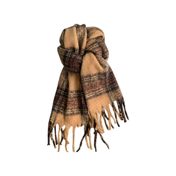 Prolriy Scarf for Women, Women's Super Soft Outdoor Fashion Casual Versatile Atmosphere Warm Winter Scarf Womens Scarf Brown