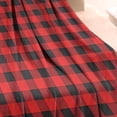 thumbnail image 3 of Red Black Checkerboard Checkered Pattern Blanket,Comfortable Soft Flannel Throw Blanket,All Season,Warm Lightweight Blankets for Sofa Bed Couch Living Room Chair,30"x40", 3 of 4
