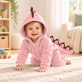 thumbnail image 5 of Baby Long Sleeve Hooded Zip up Jumpsuit Dinosaur Costume Warm Infant Baby Clothes Halloween Party Clothes Girls Halloween Costumes Size 0-9 Months, 5 of 9