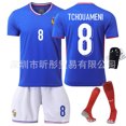 thumbnail image 4 of Football Uniform Home Jersey Mbappe Children's Short Sleeve Summer Sportswear, 4 of 4