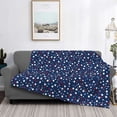 thumbnail image 2 of Uemuo Colorful Stars Printed Throw Blanket for Couch, Fluffy Fuzzy Blankets for Bed, Sofa, Cozy Flannel Faux Fur Blanket-40"x30", 2 of 6