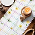 thumbnail image 3 of Spring Dog Table Runner 72 Inches, Sunflower Daisy Botanical Watercolor Bed Runner Dresser Scarves Tabletop for Indoor Outdoor Parties/Ceremony/Banquet, 14" x 72", 3 of 8