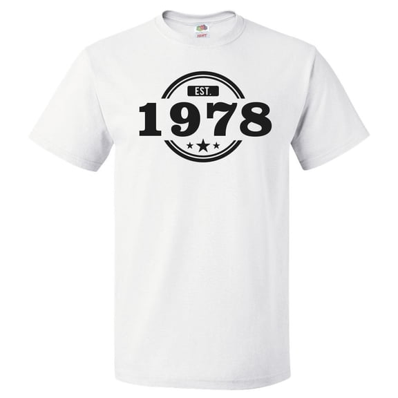 48th Birthday Gift For 48 Year Old Established 1978 T Shirt