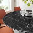 thumbnail image 7 of Lippa 60" Round Artificial Marble Dining Table, 7 of 7