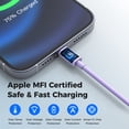 thumbnail image 6 of iPhone Charger, 25W PD White Fast Charger Block with 6ft Fast Charging Cables Compatible with iPhone 14/13/12/11-Purple, 6 of 7