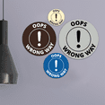 thumbnail image 2 of Signs ByLITA Circle Oops, Wrong Way Sign (Black) - Medium, 2 of 7