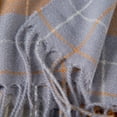 thumbnail image 7 of beishanbush Scarf Women's Autumn and Winter Colorful Plaid Shawl Thickening Warm Fringe Scarf Scarf Grey, 7 of 7