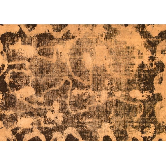 Ahgly Company Indoor Rectangle Persian Orange Bohemian Area Rugs, 5' x 7'