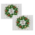 thumbnail image 1 of Oleegame 2 Pcs Napperons de Noël Rustiques Vintage Lavables, 1 of 4