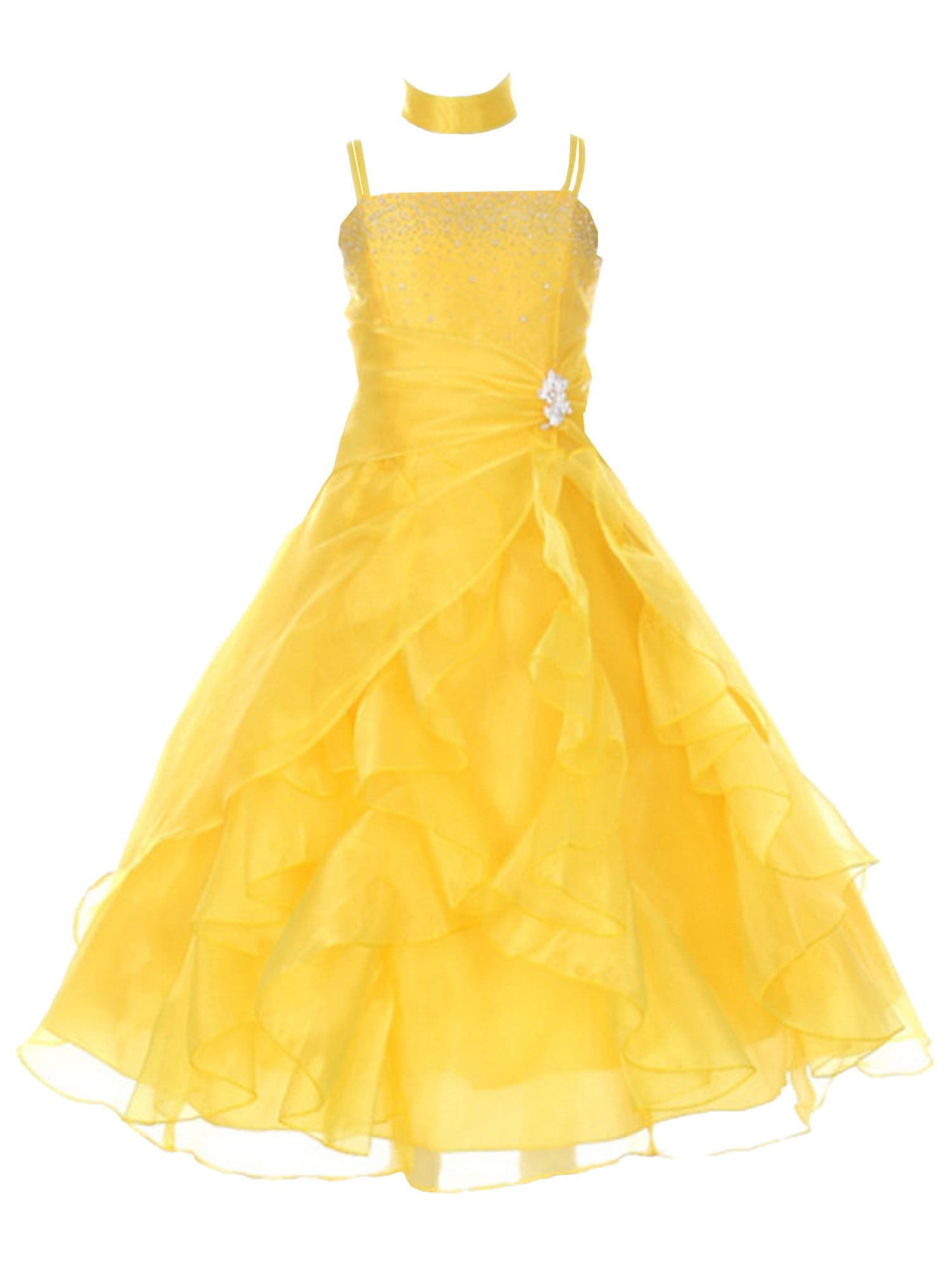 yellow organza dress