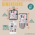 thumbnail image 5 of PREMIUS 3 Piece Printed Kitchen Linen Set, Kitchen Tools, 1 Cotton Towel, 1 Pot Holder, 1 Oven Mitt, 5 of 5