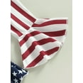 thumbnail image 7 of Toddler Baby Girl 4th of July Outfits Short Sleeve T-Shirt Tops Flared Bell Bottom Pants Set USA Independence Day Clothes, 7 of 7