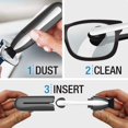 thumbnail image 4 of Portable Eyeglasses Cleaner Brush, 2 in 1 Multifunctional Eyeglass Spectacles Brush for All Types Eye Wear, 4 of 6