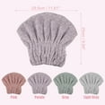 thumbnail image 2 of Unique Bargains Charcoal Fiber Hair Drying Towel Dry Cap Strong Absorbent for After Bath Drying Hair Purple, 2 of 7