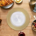 thumbnail image 4 of GUOOL Assiette de Service Ronde avec Chargeur, Napperons Réutilisables, Plateau Décoratif Vintage pour Doré, 4 of 6