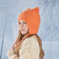 thumbnail image 2 of Kids Girls Beanie Cute Hat Outdoor Warm Solid Hats Kids Pullover Hat One Size, 2 of 5