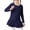 1-Navy, variant on EnJoCho Kids Girls Tennis Dress Plain Pleated Athletic Dress Long Sleeve Crewneck Fall Winter Warm Solid Soft Dresses Girls’ Long Sleeve Party Dresses