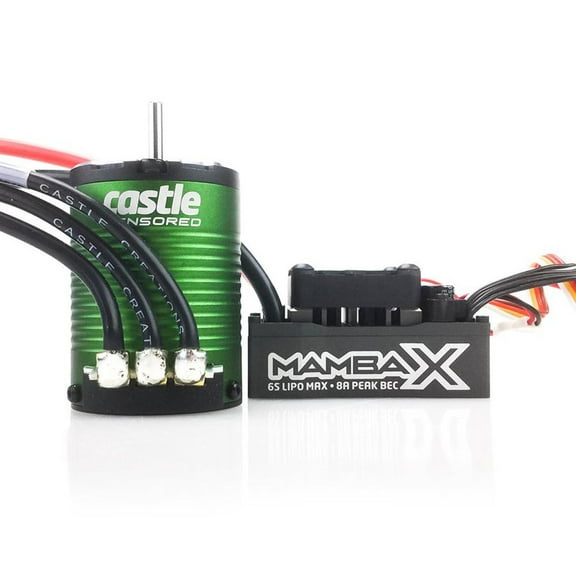 Castle Creations Mamba XSensored 25.2V WP 1406-7700Kv Combo CSE010015504 Electric Motors & Accessories